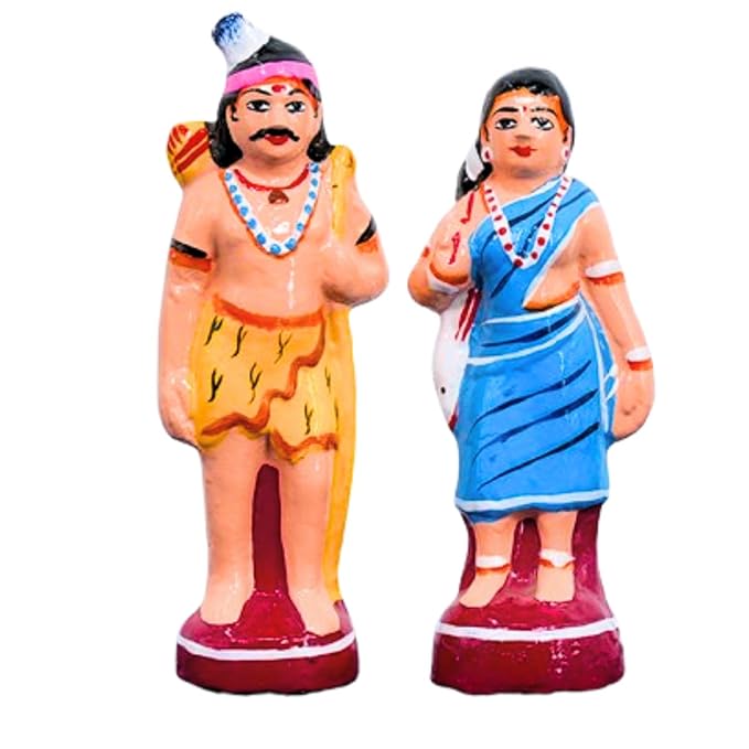 Kuravan-Kurathis Golu dolls For Navrathri Handmade Clay