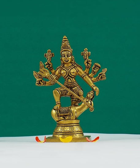 Brass mahisura mardini puja and home decor