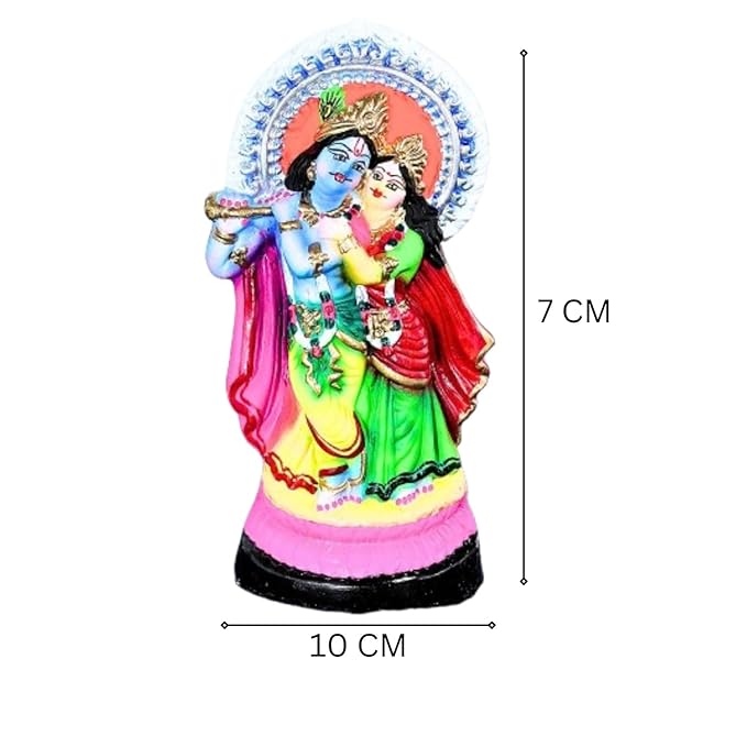 Radha Krishna Bommai Kolu for Navratri - 7 cm Handmade