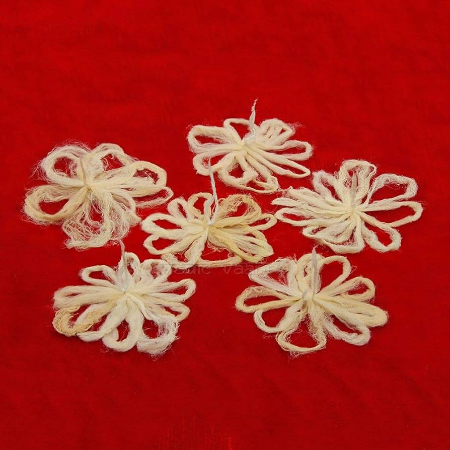 Lakshmi Tamara Vattulu/Thamarai Thiri/Lotus Kamal Steam Wicks for Puja (Pack of 10)