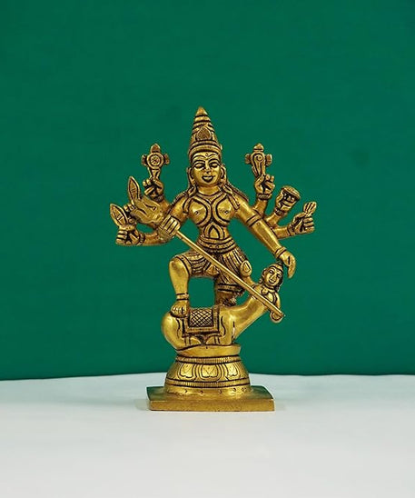 Brass mahisura mardini puja and home decor