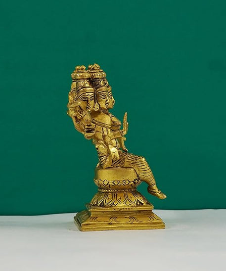 Brass Gayathri Statue Showpiece for Pooja Room &amp; Home Decoration