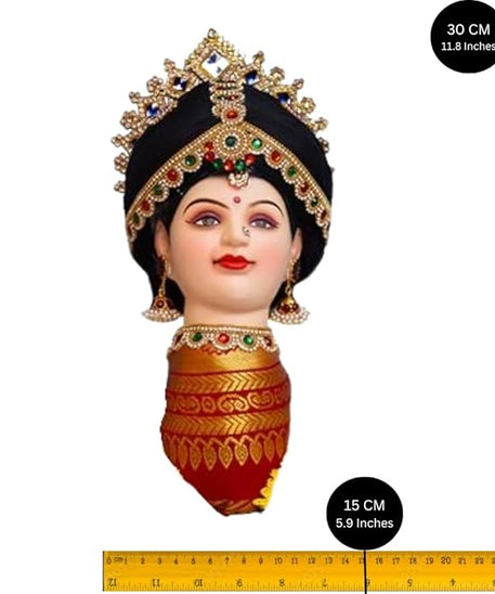 Lakshmi face pop for varamahalakshmi Festival Beautiful Face and Decoration.