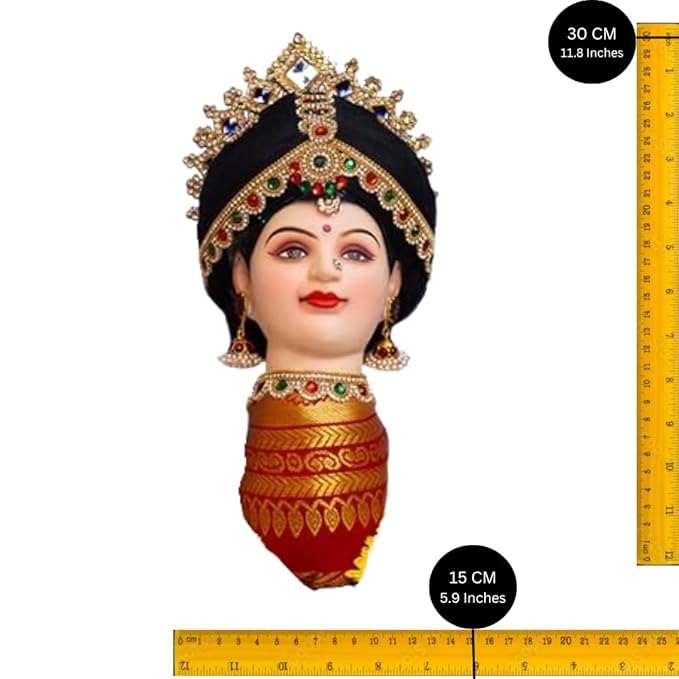 Lakshmi face pop for varamahalakshmi Festival Beautiful Face and Decoration.