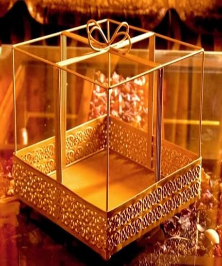Gifting best wishes Metal Basket with Handle for Wedding