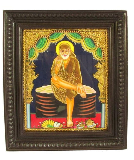 Sai Baba Tanjore Painting with Frame