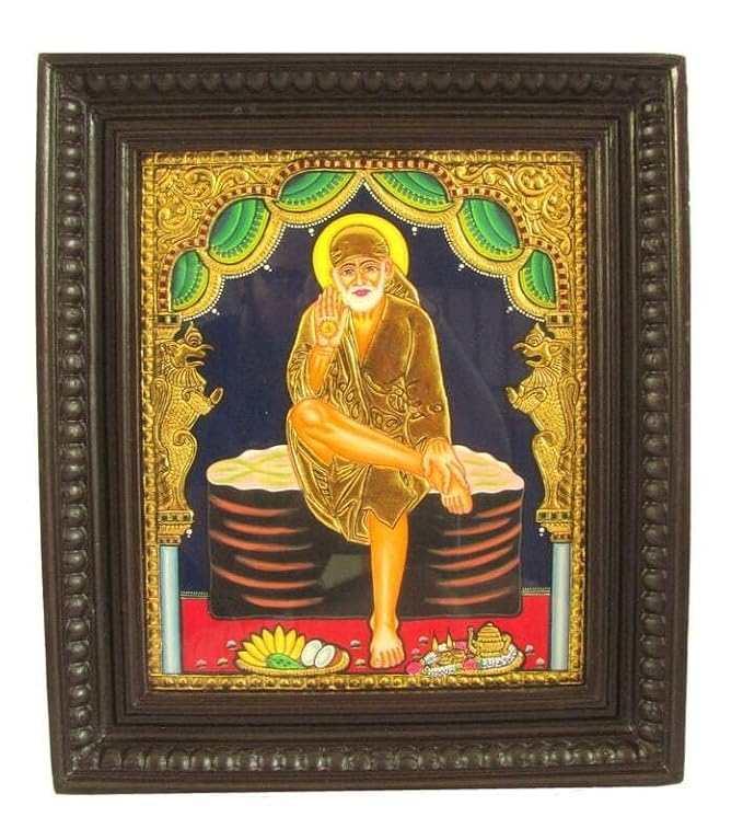 Sai Baba Tanjore Painting with Frame