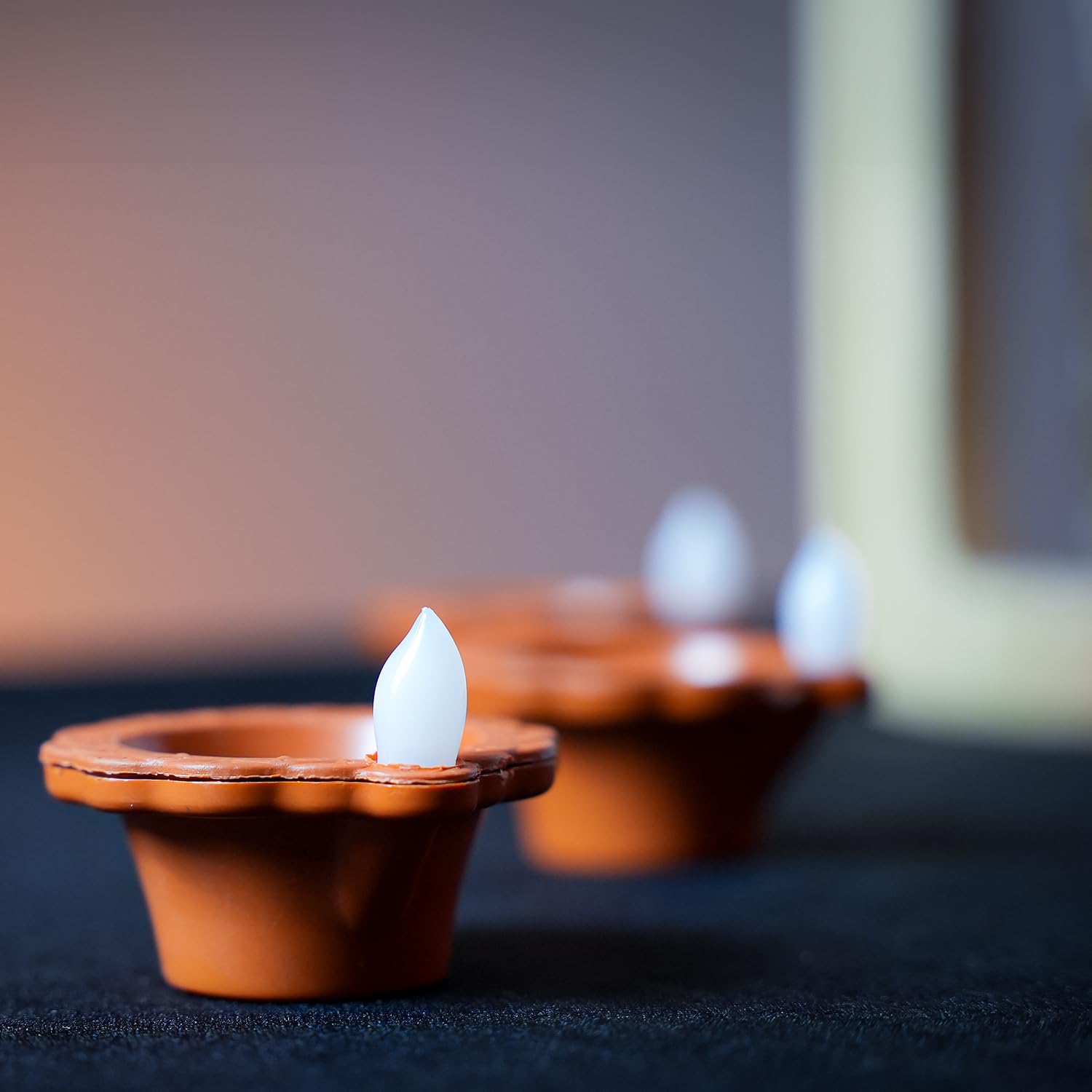 Water Sensor Led Diya- Pack of 12