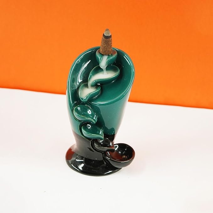 Ceramic Waterfall Smoke Backflow Incense Burner