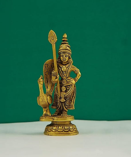 Brass or Pital Murugan Swami Idol / Murti