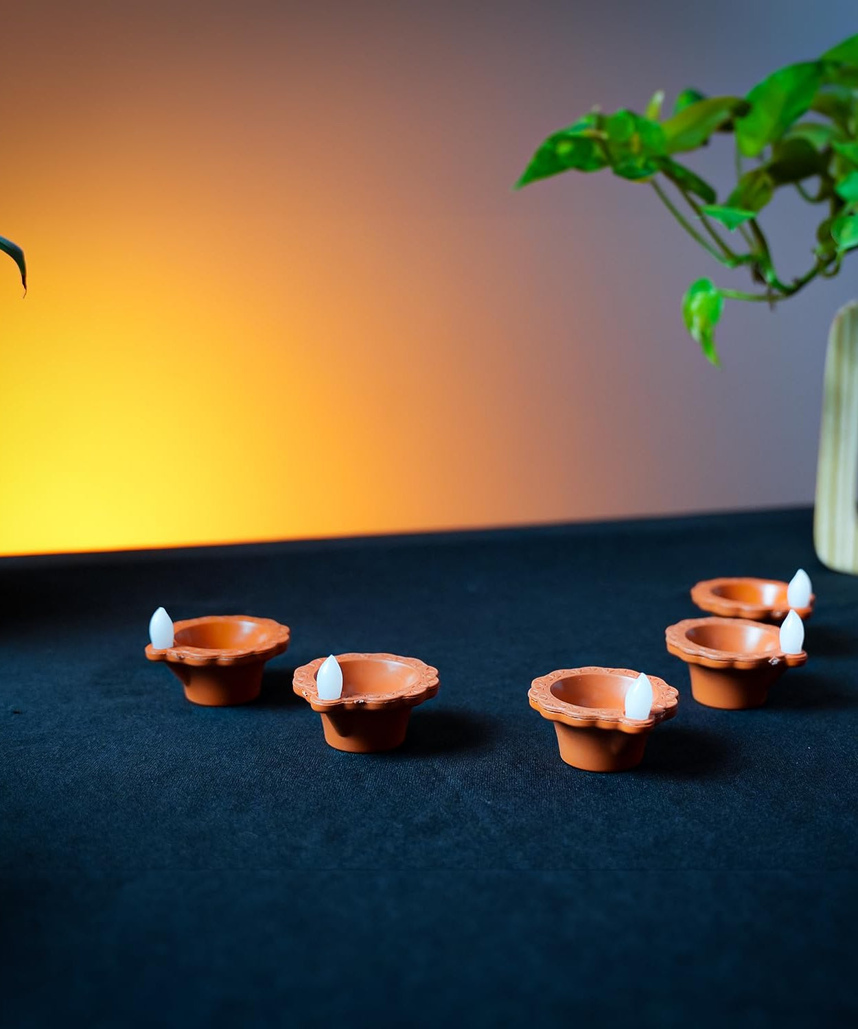 Water Sensor Led Diya- Pack of 12