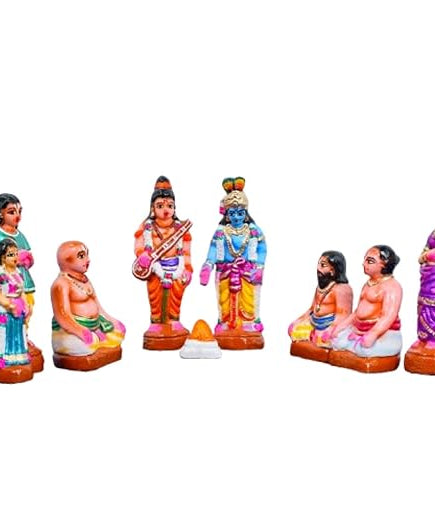 Andal Pirappu Kolu Bommai Handmade Clay For Navrathri