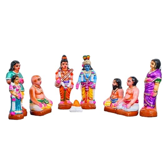 Andal Pirappu Kolu Bommai Handmade Clay For Navrathri