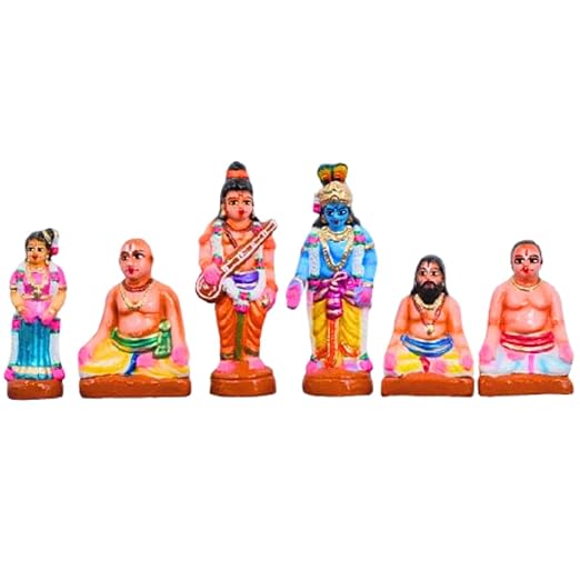 Andal Pirappu Kolu Bommai Handmade Clay For Navrathri