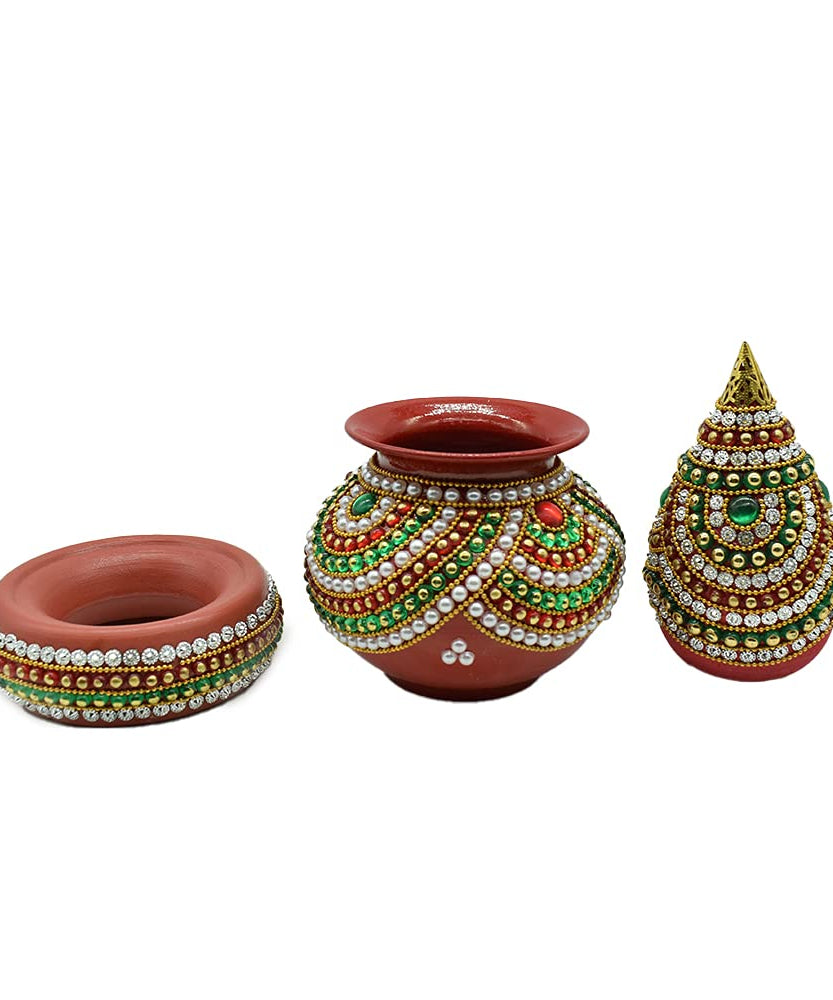 Mangal Kalash Lota Coconut Set for Puja