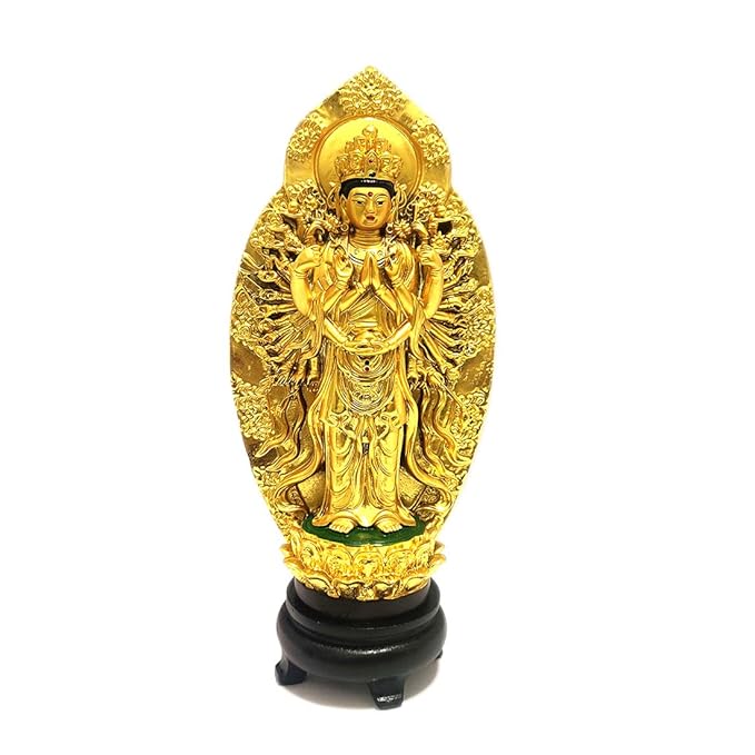 Tibetan Buddhist Green Tara Resin Statue for Vastu & Home Decor