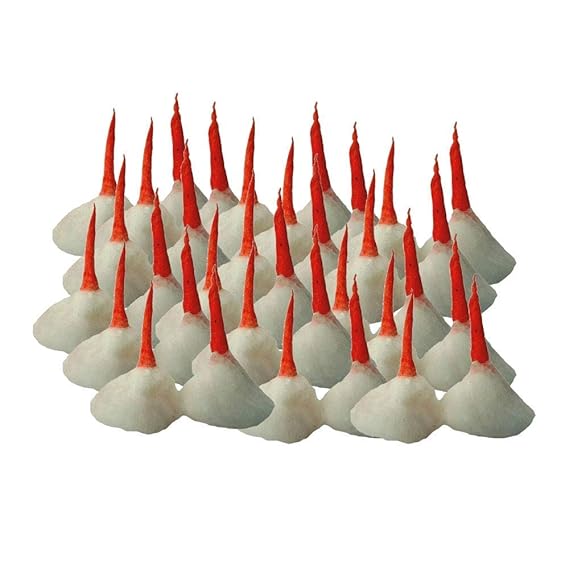 Round Cotton Batti Wicks For Aarti Ghee Diya Pooja Batti (Pack of 250ps)