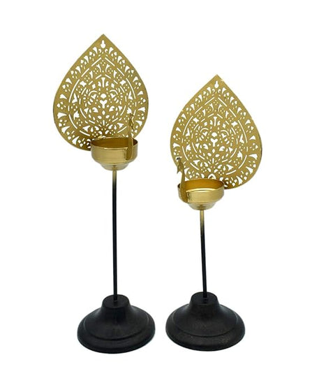 Peacock Design Tea Light Candle