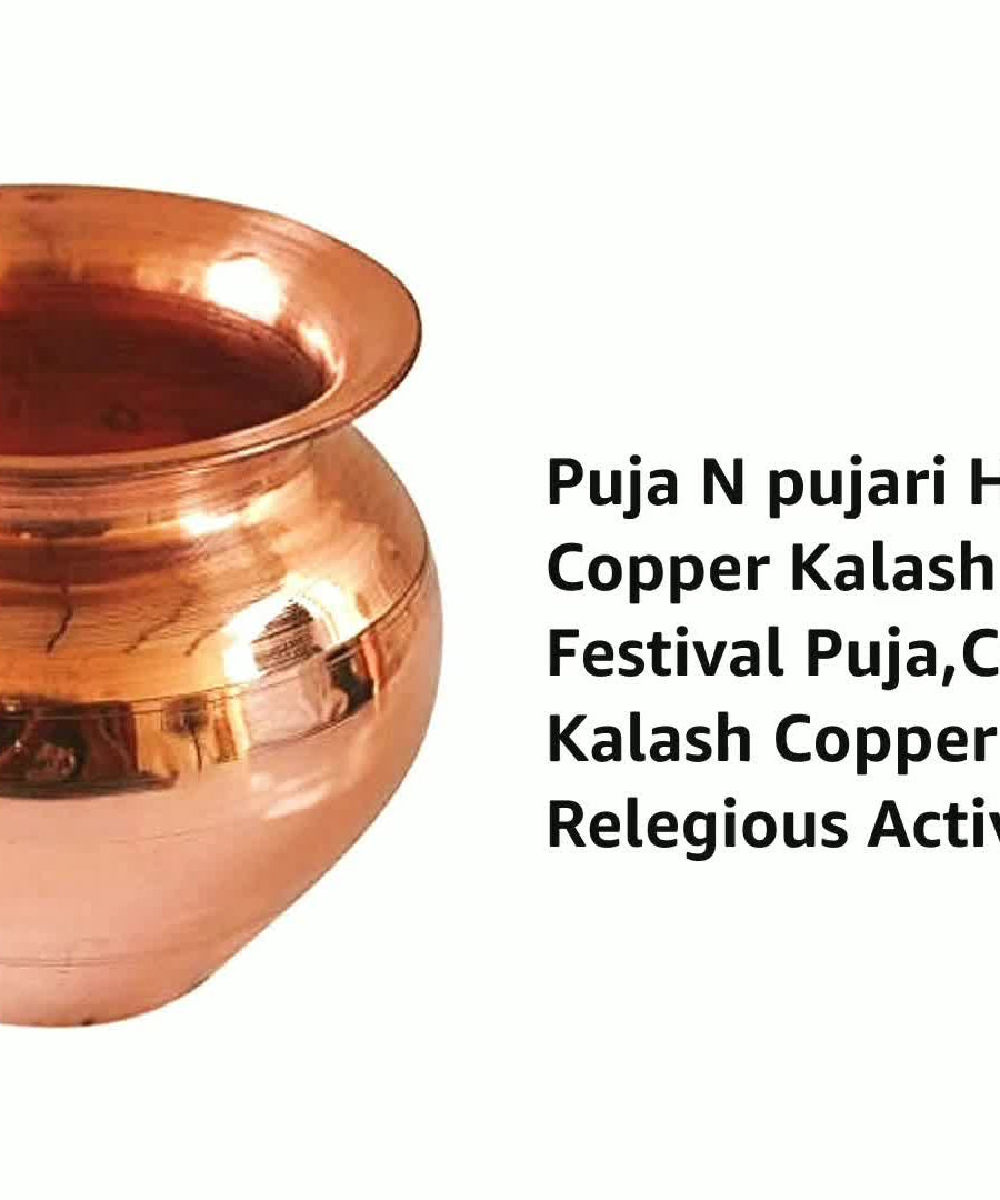 Handmade Copper Kalash Lota for Festival Puja,Copper Pooja Kalash Copper Lota for Relegious Activities