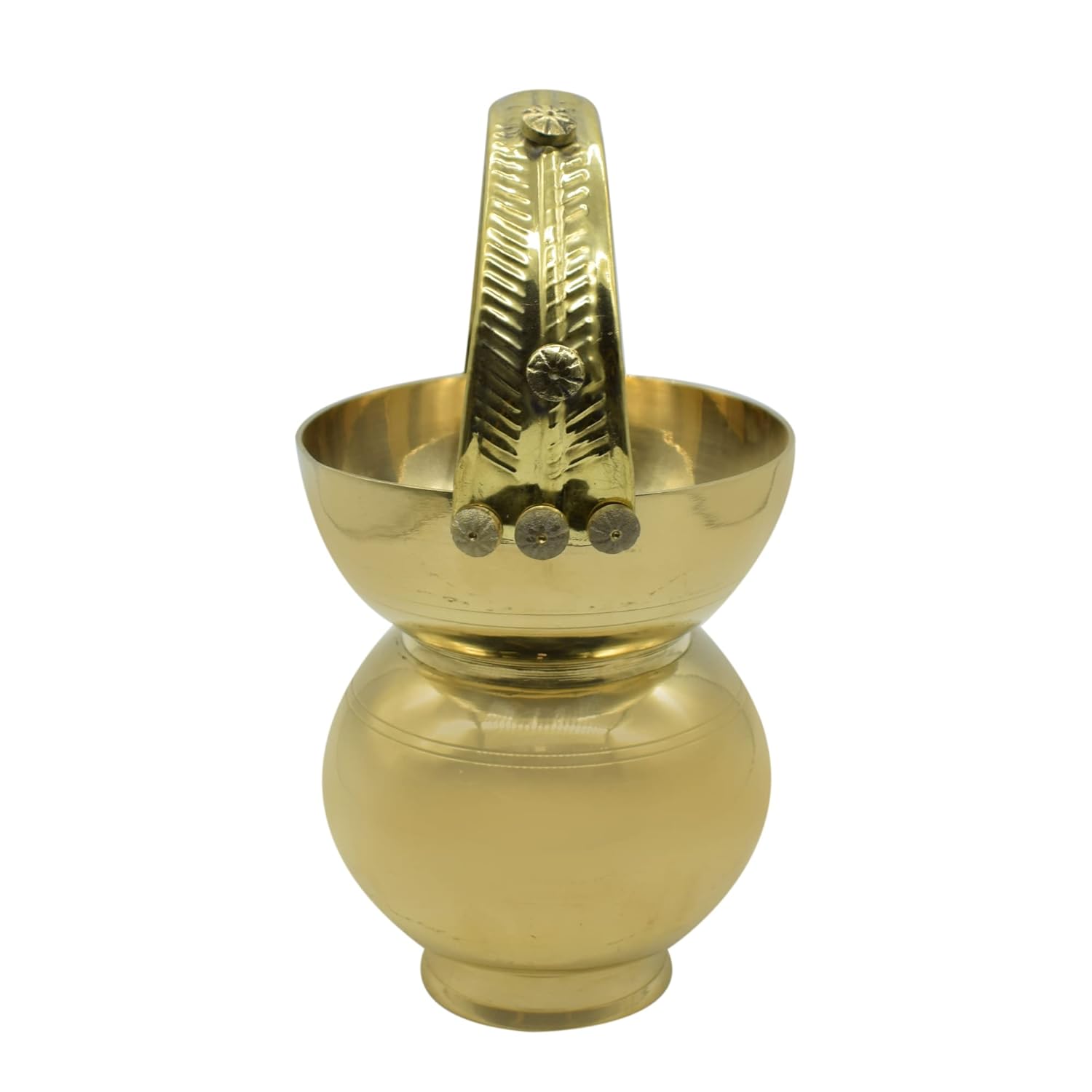 Brass Kamandalam/Kamandalu, Golden