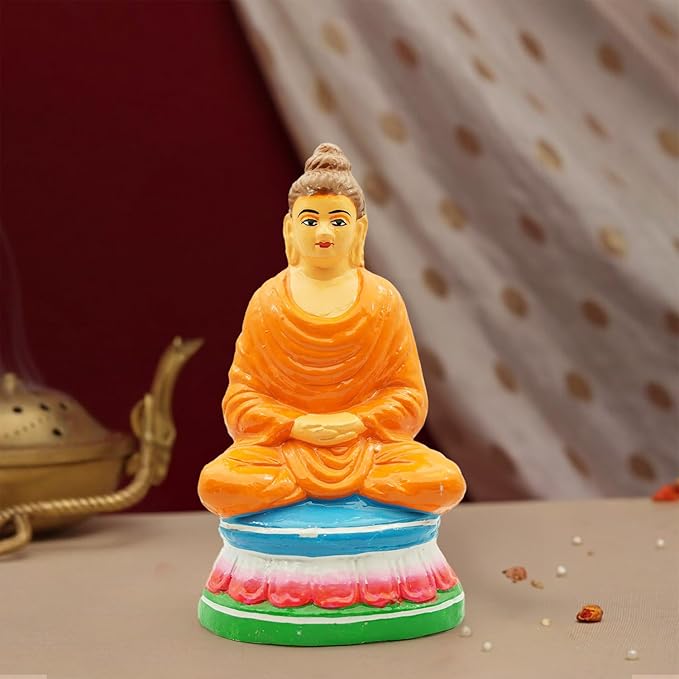 Meditating Buddha Statue, Handcrafted Buddha Showpiece for Home Decor, Decorative Gifting Items, Home & Office