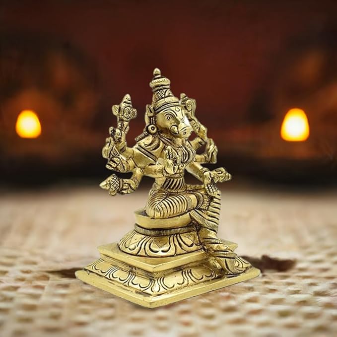 God Vishnu Varaha Amman Avatar Statue for Pooja Room &amp; Home Decoration