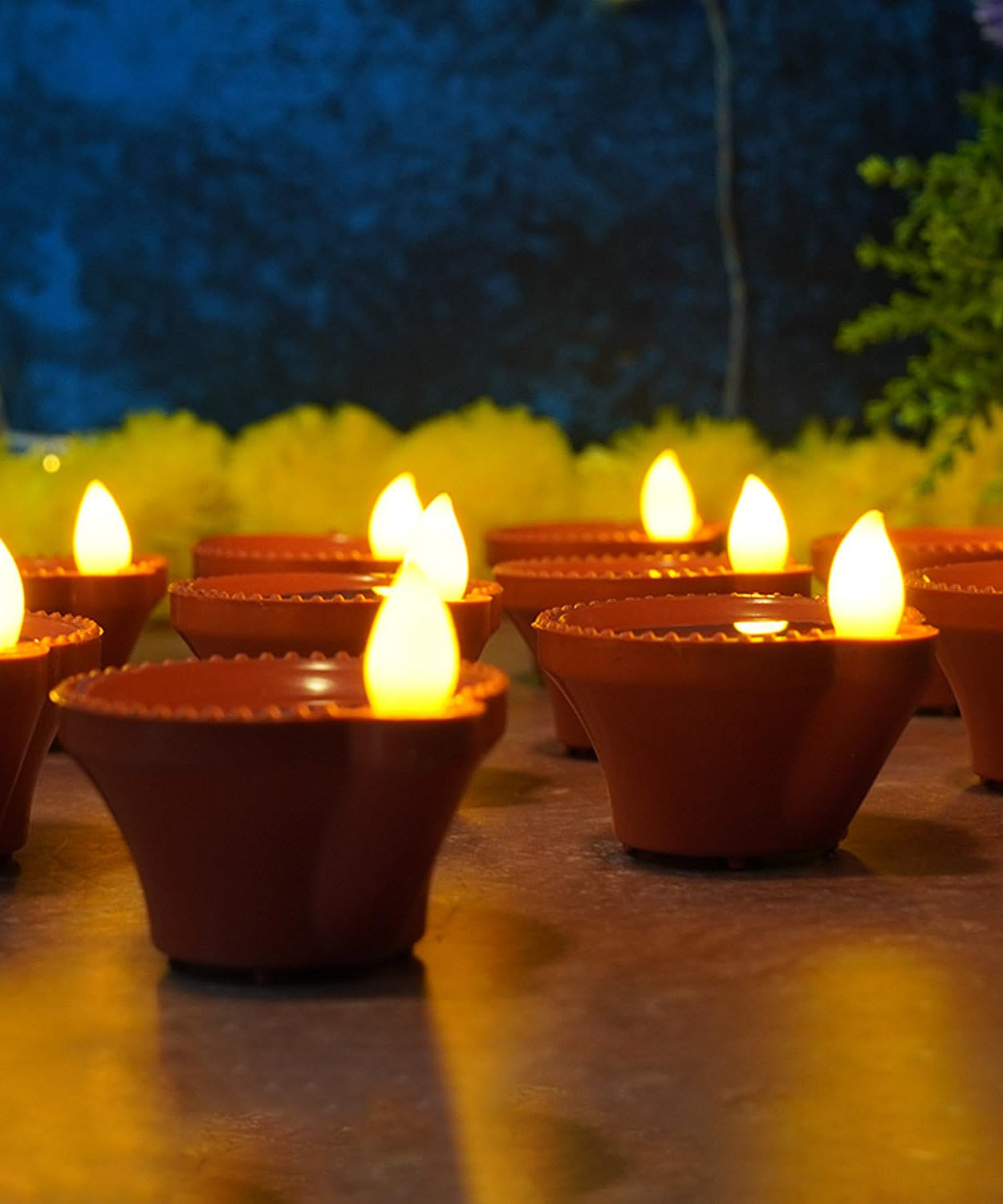 Led Diyas with Water Sensor Pack of 12