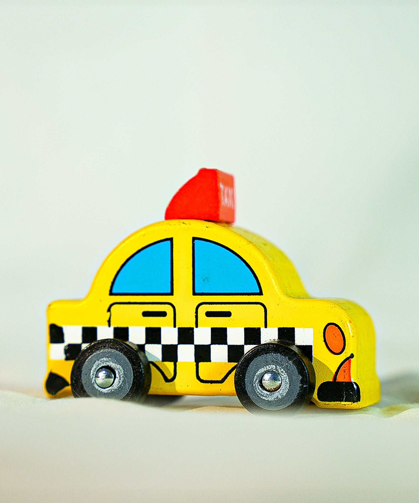 Channapatna Wooden Mini Taxi Toy