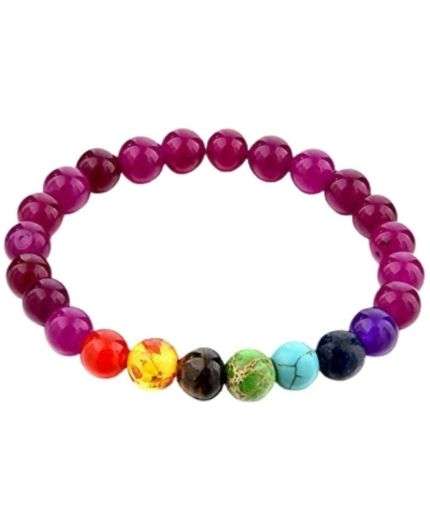 7 Chakra Healing Bracelet Real Stones