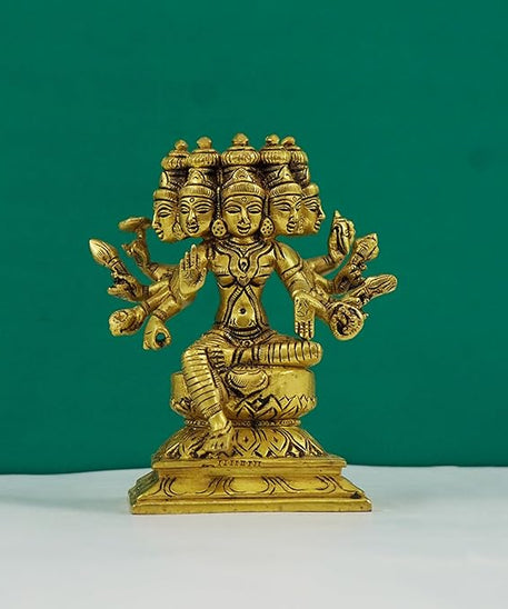 Brass Gayathri Statue Showpiece for Pooja Room &amp; Home Decoration