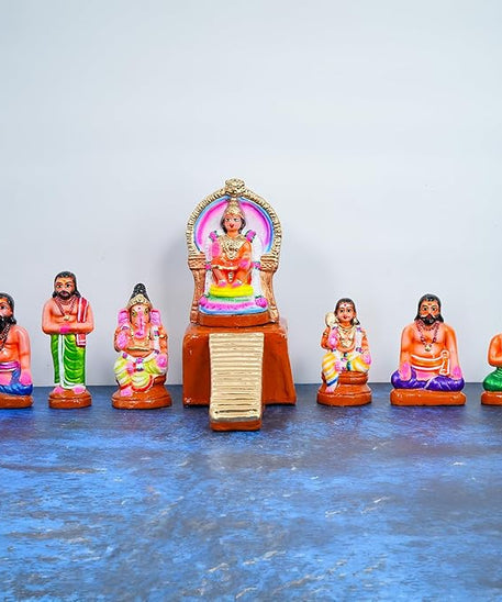 Ayyappan Golu Dolls Set Handmade Clay For Navrathri