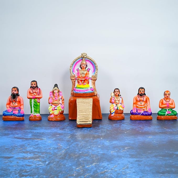 Ayyappan Golu Dolls Set Handmade Clay For Navrathri