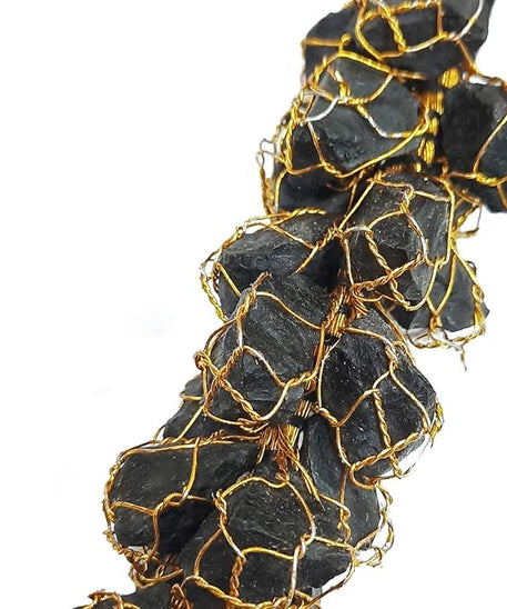 Black Tourmaline Rough Chunks for Wall Hangings for Protection from Negative Energy and Evil Eyes, Stone.