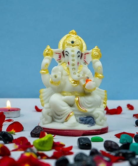 Ganesh Murti Idol Decorative Showpiece Figurine for Home Decor and Gift