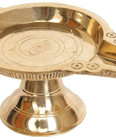 Brass Abhishekam Stand Patra Plate