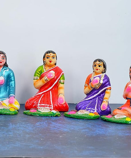 Bhojanam Set Golu Dolls For Dussehra handmade Clay