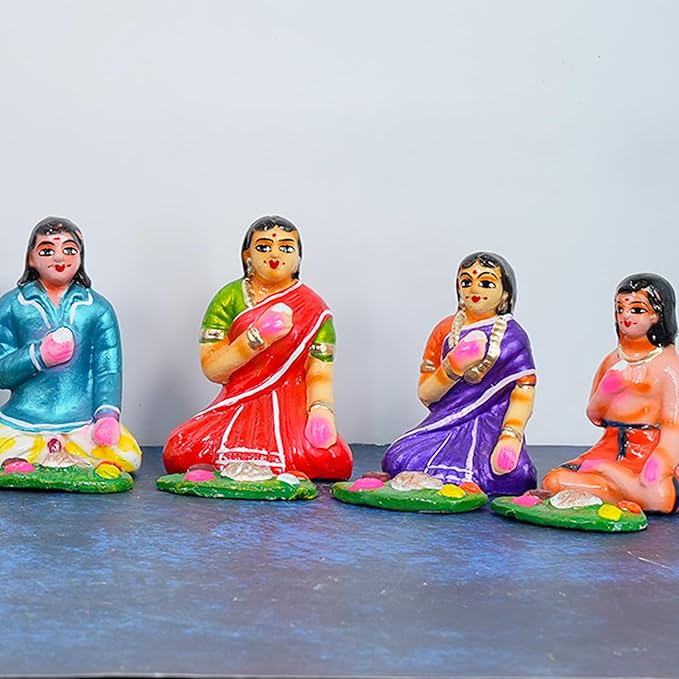 Bhojanam Set Golu Dolls For Dussehra handmade Clay