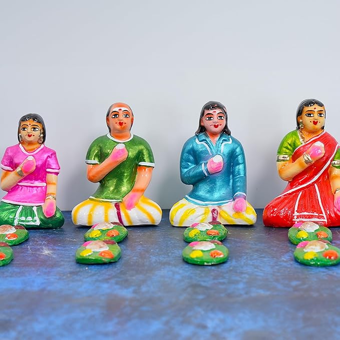 Bhojanam Set Golu Dolls For Dussehra handmade Clay