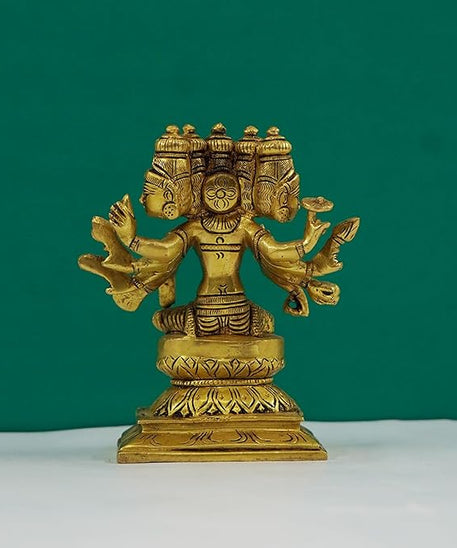 Brass Gayathri Statue Showpiece for Pooja Room &amp; Home Decoration