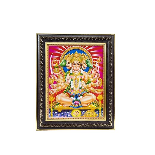 Wall Decor Panchmukhi Hanuman Photo Frame