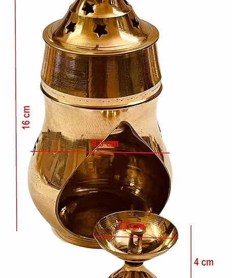 Brass Aroma Incense Burner , Camphor Lamp , Aroma Lamp, Oil Burner, Oil Diffuser Lamp