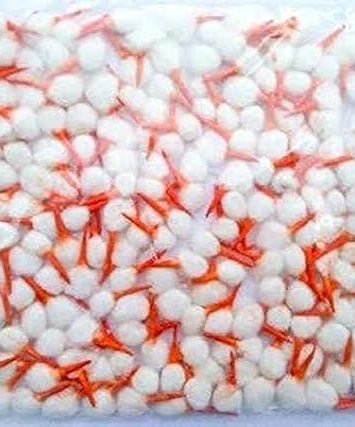 Round Cotton Batti Wicks For Aarti Ghee Diya Pooja Batti (Pack of 250ps)