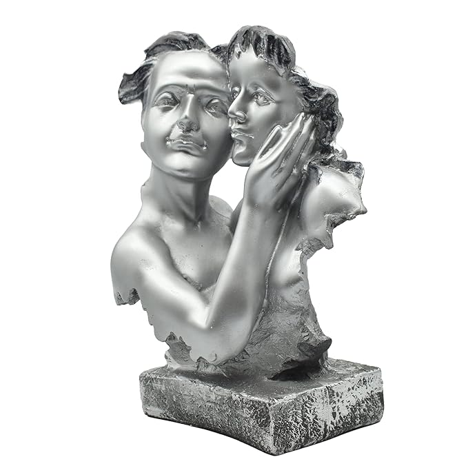 Love Couple Face Statue Showpiece Gifts for Love