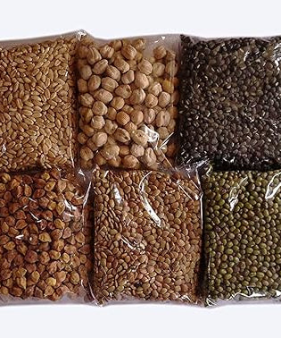 navadhanyalu / Navadhanyam Set  for Pooja – 9 Grains Pack for Navagrahas (450 g- 50g each)