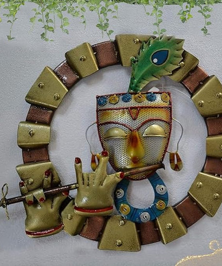 Krishna Playing Flute Wall Hanging Decor