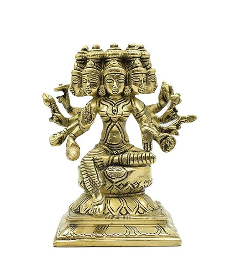 Brass Gayathri Statue Showpiece for Pooja Room &amp; Home Decoration