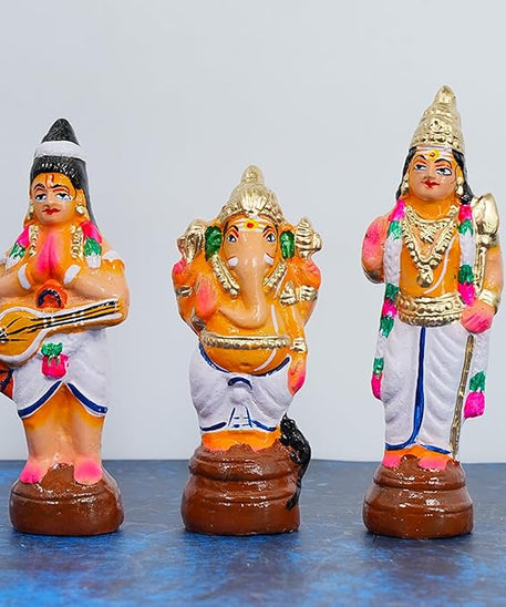 Shiva Parivar Set- Kailaya Malai Golu Dolls for Navrathri