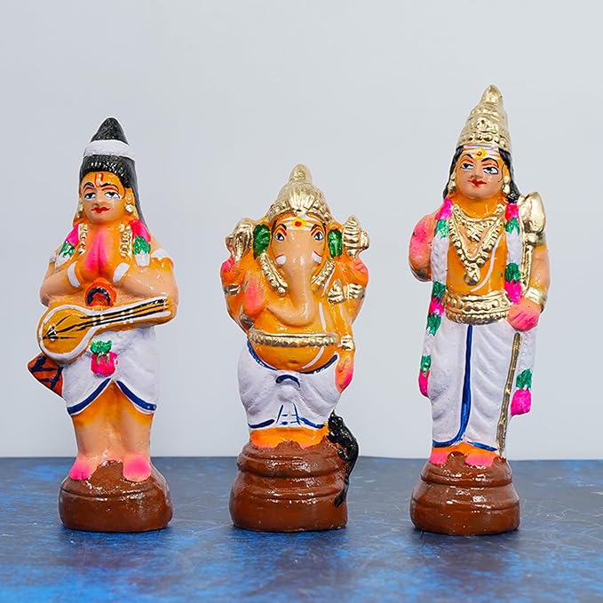 Shiva Parivar Set- Kailaya Malai Golu Dolls for Navrathri