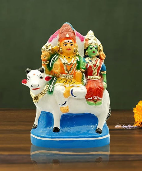 Rishabha Vahanam Lord Shiva and Goddess Parvathi Navarathri Golu Doll