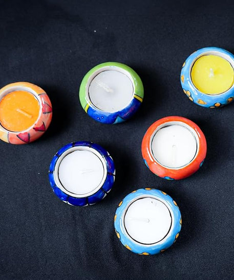 Ceramic T Light Holder- Pack of 6